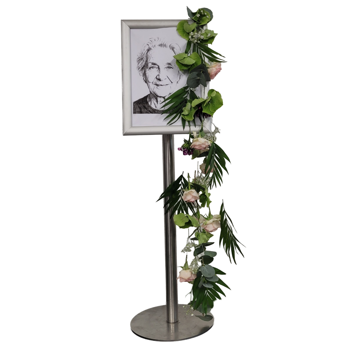 Bilderrahmen_-_Auffaedelungen_-_Chicco_Hortensie_Mehrstiler_Rosen_Schleierkraut_Eucalypthus_-_Rosa_Weiss