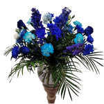 Dekorativer_Strauss_-_Chrysanthemen_Nelken_Rosen_Rittersporn_Eustoma_-_Blau
