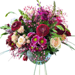 Dekorativer_Strauss_-_Gerbera_Rosen_Chrysanthemen_Levkoje_Loewenmaul_Scabiose_Schleierkraut_Tulpen_Nelken_-_Rosa_Apricot_Lila_Rot_-_Sommer
