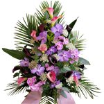 Gesteck_Hoch_-_Calla_Orchiedea_Vanda_Phalaenopsis_Ammi_Majus_-_Flieder_Lila_Schwarz_Rosa_Weiss_-_Exoten