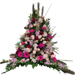 Gesteck_Hoch_-_Levkoje_Rose_Gerbera_Nelken_Eustoma_Ginster_-_Rot_Creme_Pink_Flieder_Lila_Weiss_-_Bunt