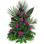 Gesteck_Hoch_-_Nur_Chrysanthemen_-_Lila
