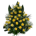 Gesteck_Hoch_-_Nur_Rosen_-_Gelb