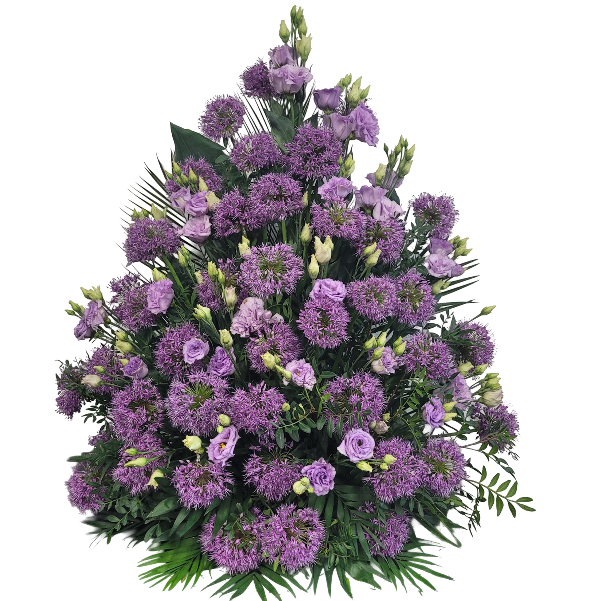Grabgesteck_Hoch_-_Mann_Frau_-_Lila_Flieder_-_Allium_Eustoma