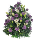 Grabgesteck_Hoch_-_Mann_Frau_-_Lila_Weiss_-_Allium_Lilien