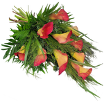 Grabstrauss_-_Nur_Calla_-_Orange