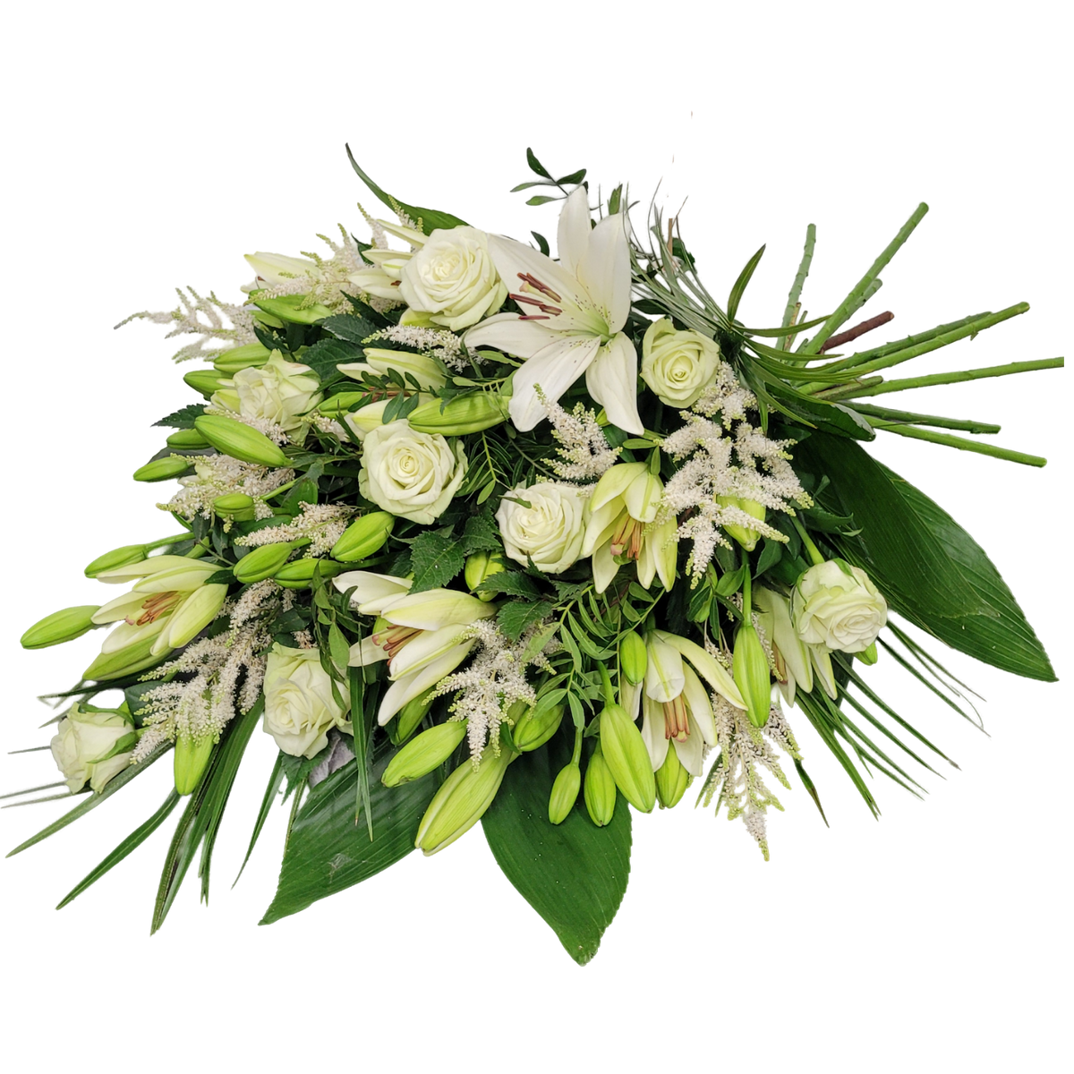 Grabstrauss_-_Rosen_Astilbe_Lilien_-_Weiss