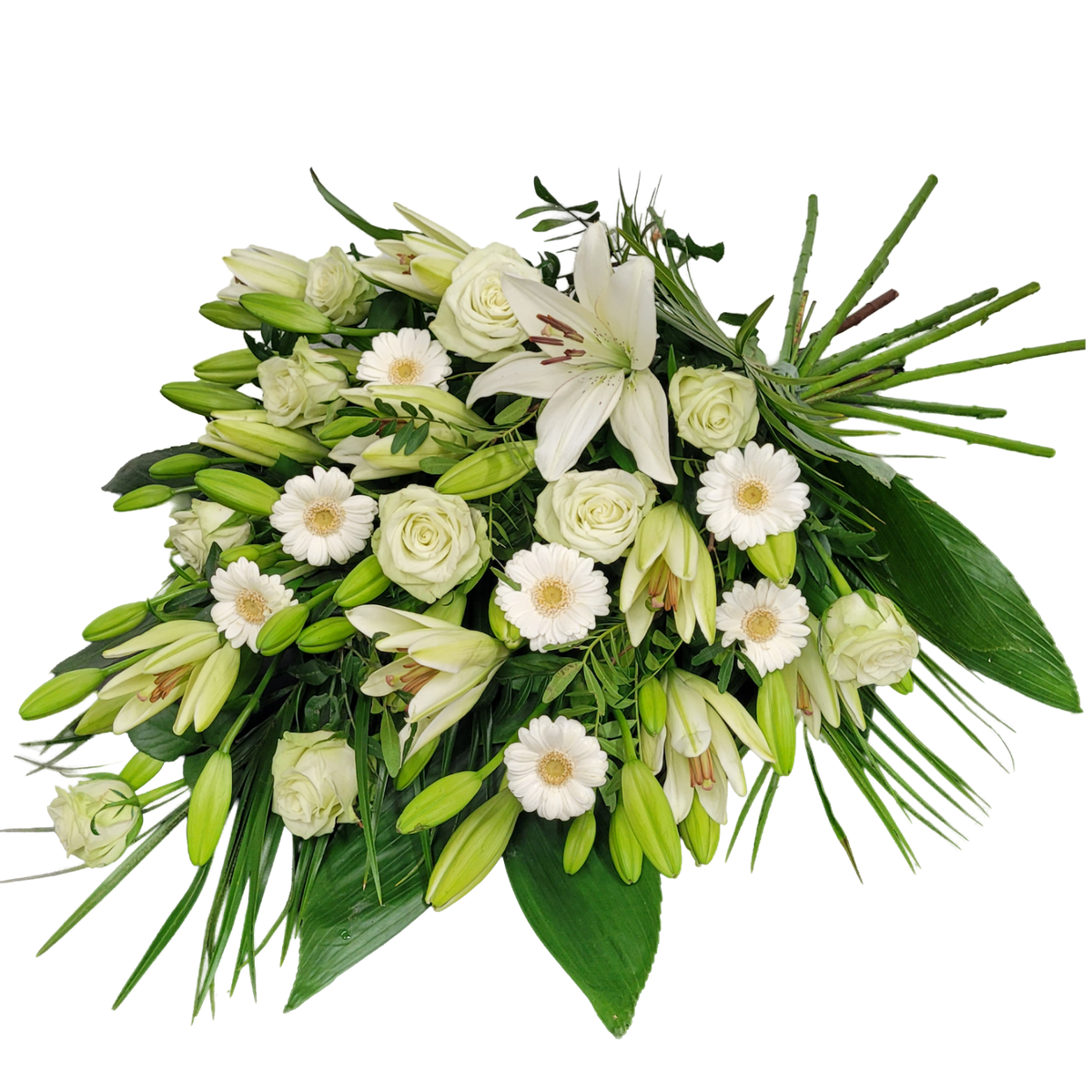 Grabstrauss_-_Rosen_Gerbera_Lilien_-_Weiss