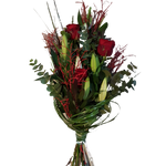 Grabstrauss_-_Rosen_Lilien_-_Rot_Weiss