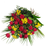 Grabstrauss_-_Santini_Rosen_-_Rot_Gelb