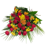 Grabstrauss_-_Santini_Rosen_Asclebias_-_Rot_Gelb_Orange