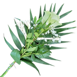 Handblume_Gruene_Rose_mit_Beiwerk