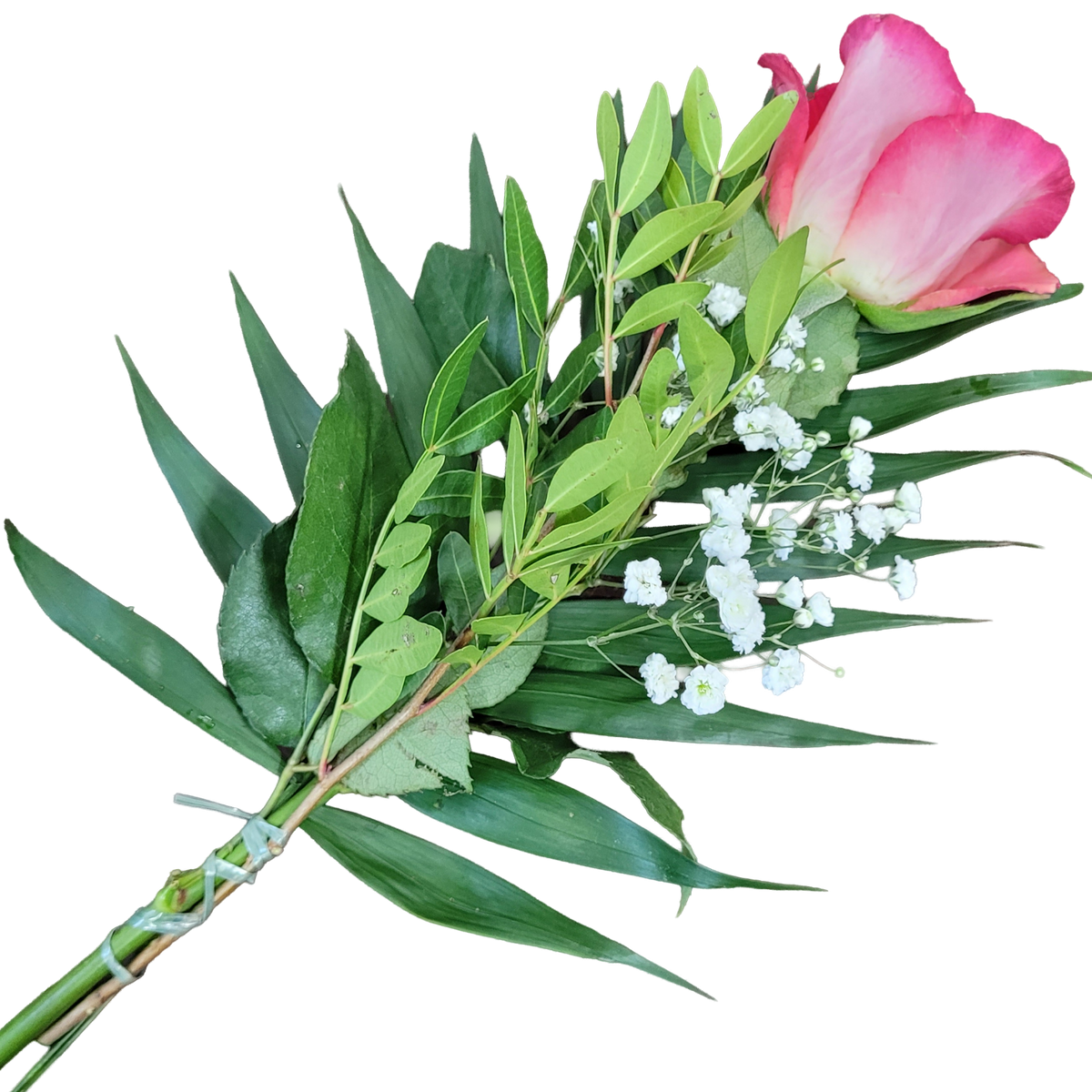 Handblume_Rosa_Rose_mit_Beiwerk