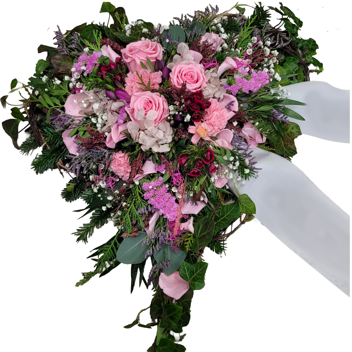 Herz_aus_Ranken_-_Rosen_Nelken_Hortensie_Freesien_Statice_Limonium_-_Rosa_Pink_Lila
