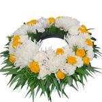 Kranz_-_Chrysanthemen_Rosen_Nelken_-Weiss_Gelb_