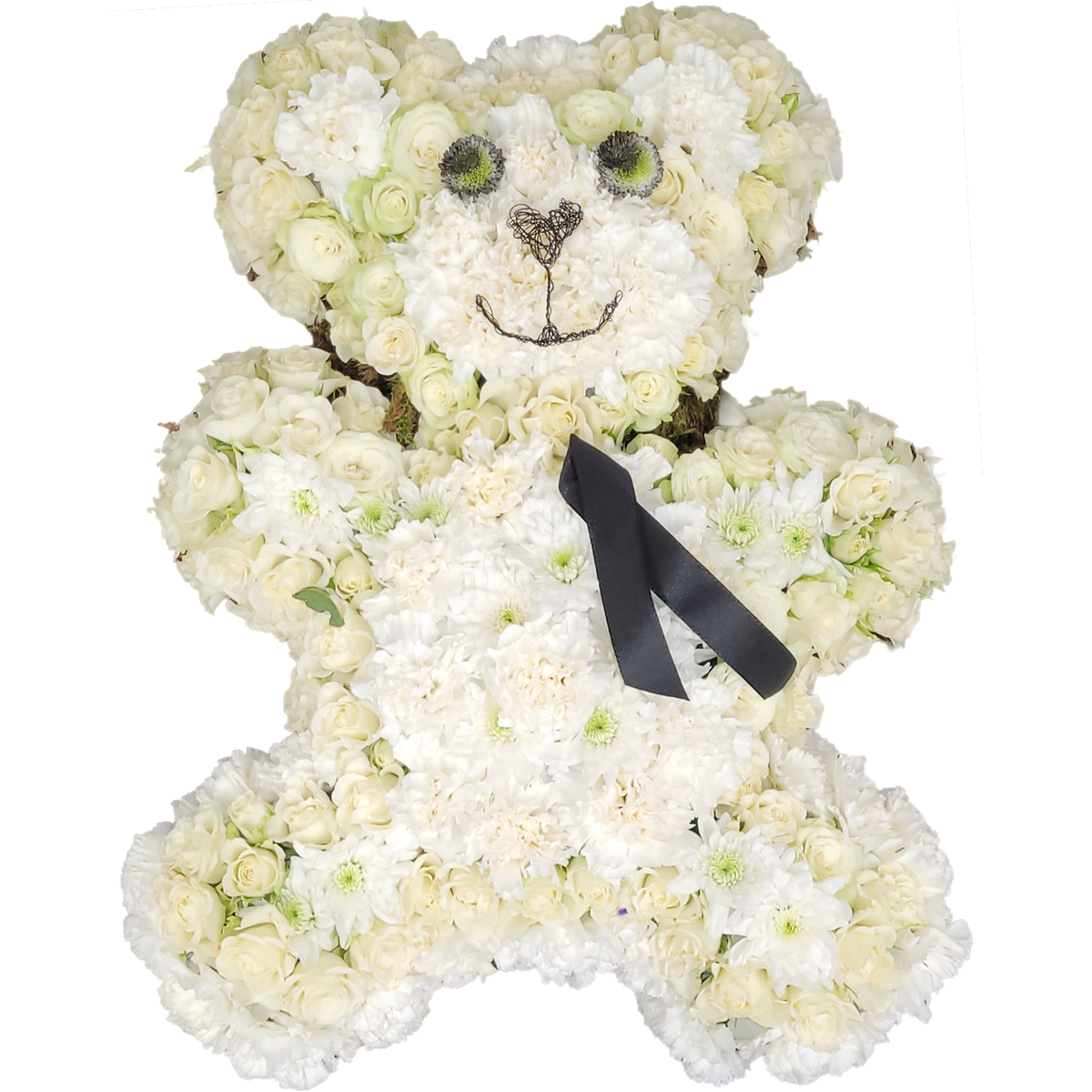 Teddy_-_Nelken_Rosen_Chrysanthemen_Moos_-_Weiss