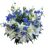 Urnenfusskranz_-_Lilien_Rittersporn_Eustoma_-Blau_Weiss_0cce