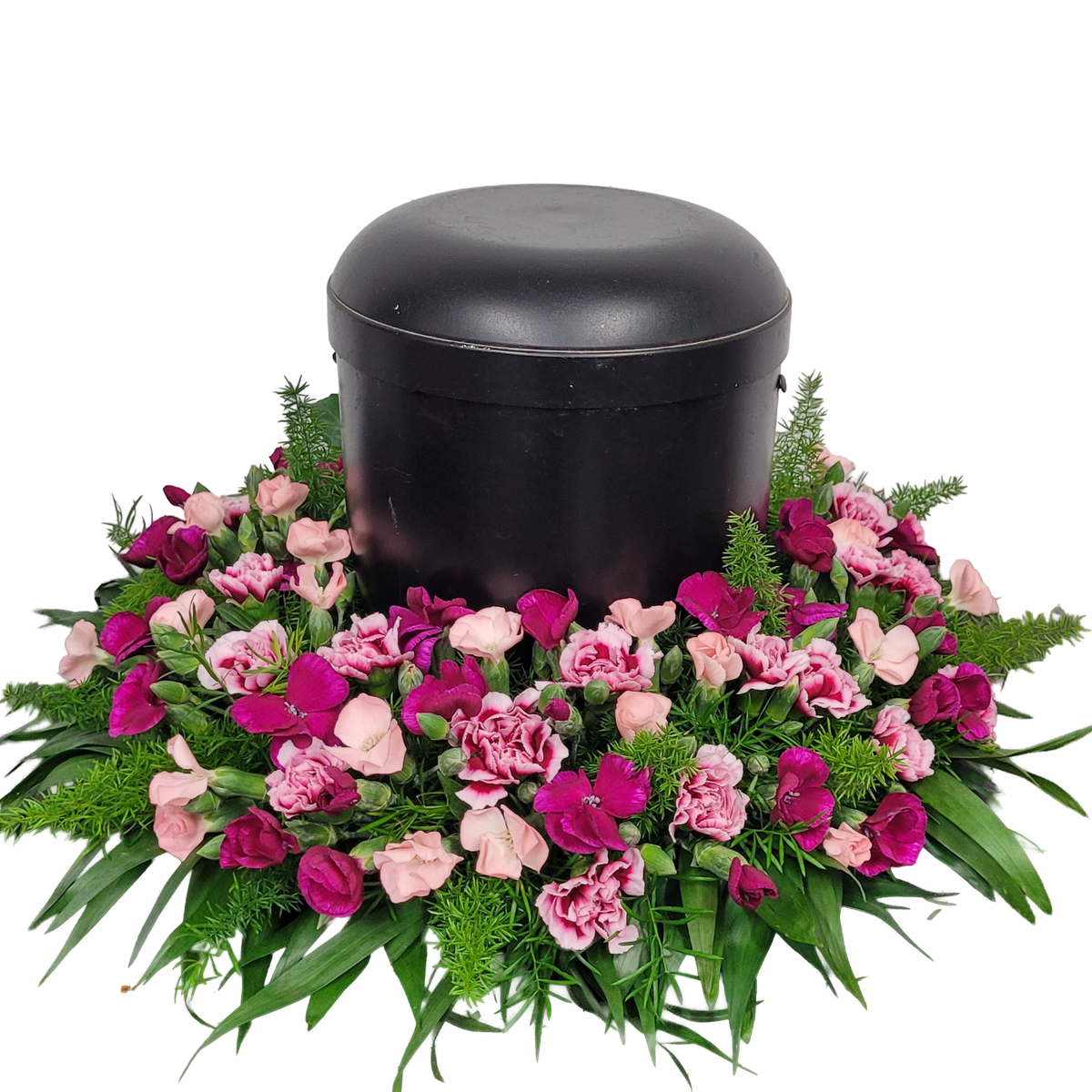 Urnenfusskranz_-_Mininelken-_Rosa_Pink