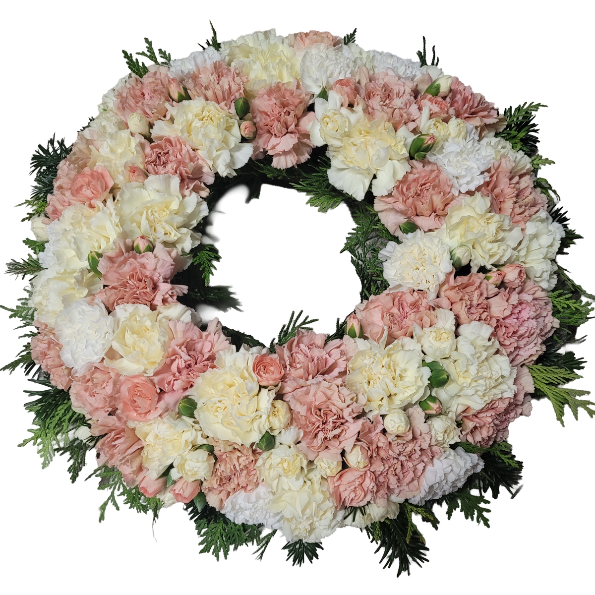 Urnenfusskranz_-_Nur_Nelken_-Lachs_Creme_Weiss_