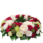 Urnenfusskranz_-_Nur_Rosen_-Rot_Creme_Gruen_