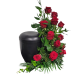 Urnengesteck_Seitlich_-_Nur_Rosen_-_Rot