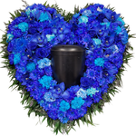 Urnenherz_-_Rosen_Orchiedeen_Eustoma_Nelken_Chrysanthemen_-_Blau_Weiss
