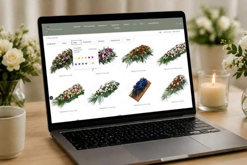 Laptop mit neuem Bildschirminhalt